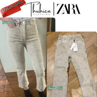 (Chính hãng 34 44) Quần jean lưng vừa ZARA 6840/249/711 ZW THE DREED dáng cộc(kèm ảnh thật)