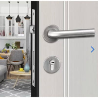[chính hãng] 8100 Khoá tay gạt thẳng phân thể inox lắp cửa nhôm hệ 700, sắt hộp 4x8cm, gỗ, nhựa cao cấp Pasini -BH 1 năm