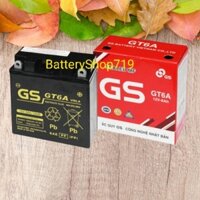 Chính Hãng Ắc Quy GS GT6A (12V-6Ah). Dùng cho Dream; Sirius; Jupiter; Exciter 110 (Thái), wave trước 2006, Future 110..