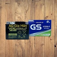 CHÍNH HÃNG Ắc quy khô GS GTZ5S-E 3,5Ah Wave RS Rsx Rsv S, Nouvo456, Airblade110, Hayate X-Bike SKY Exciter Luvias Cub