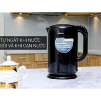 [Chính hãng] Ấm điện bình đun siêu tốc MIDEA MK-317DB 1.7L chất liệu inox bọc nhựa 2 lớp chống nóng tiết kiệm điện.