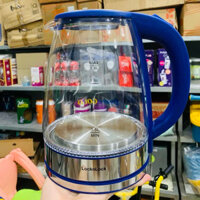 [CHÍNH HÃNG] Ấm đun siêu tốc LOCK AND LOCK thủy tinh chịu nhiệt cao cấp 1,8 lít hkm Ensure Gold