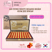 (Chính hãng) An Cung Ngưu Hoàng Hoàn Gum Jee Hwan Hàn Quốc Hộp Gỗ 60 Viên - Chống Đột Quỵ - Bổ Não