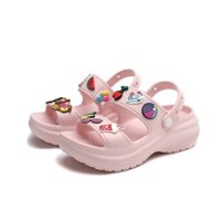 [Chính hãng] [Ảnh thật] SANDAL ĐẾ CAO CHO NỮ NHỰA MỀM MÀU HỒNG