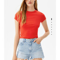 (Chính hãng) Áo Bershka săn saIe size S new (đỏ cam, hồng sen)