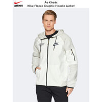 CHÍNH HÃNG - Áo khoác nam nữ Nike_NSW Fleece Graphic Hoodie Jacket ; Áo khoác nỉ giữ ấm, chơi thể thao, tập luyện DM6548