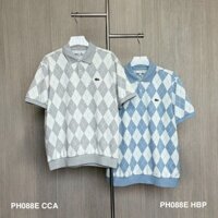 [Chính hãng] Áo polo Lacoste họa tiết quả trám New SS25 dáng classic fit PH088E Authentic