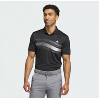 [Chính hãng] Áo polo thể thao Golf nam ADIDAS màu đen kẻ sọc mã IX2018