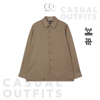 [CHÍNH HÃNG] Áo sơ mi nam tay dài SPAO chất liệu vải lanh Tencel - Màu vàng đất