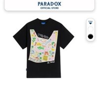 【CHÍNH HÃNG】 Áo thun form rộng Paradox tay lỡ - Unisex - In hình - SALVAGE TEE - Đen, Trắng