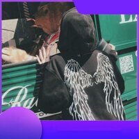 [Chính Hãng] Áo thun hoodie phản quang nam nữ vải nỉ cánh 2 [Chính Hãng]