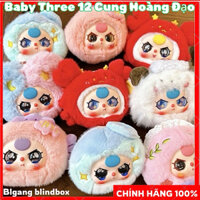 [Chính Hãng] BABY THREE 12 CUNG HOÀNG ĐẠO Blindbox Chọn Cung - Gấu Bông Bé Ba Tuổi 12 Chòm Sao Hộp Mù Móc Khoá, Quà Tặng