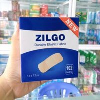 [CHÍNH HÃNG] Băng Cá Nhân Băng Keo Cá Nhân Zilgo Bản Nhỏ 1.9x7.2cm (Hộp 102 Miếng) & Bản Lớn Zilgo 3.8x7.2cm (Hộp 30 Miếng)