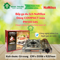 [Chính hãng] Bếp ga du lịch, Bếp ga mini Namilux Compact Inox PM1811AS dòng kích thước trung