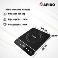 [CHÍNH HÃNG] Bếp từ đơn Rapido RI2000ES