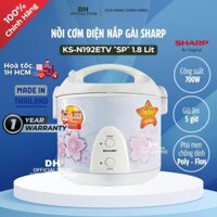 [Chính hãng BH 12T] Nồi cơm điện Sharp Thái Lan 1.8 Lít Nắp Gài Chống Dính KS-N192ETV "SP", Nồi cơm Sharp Mini