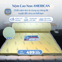 [Chính hãng-BH 15 năm] Nệm cao su non American cao cấp, Nệm cao su cao cấp đủ size đàn hồi siêu êm ái khonemnhamin