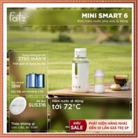 (chính hãng bh 24 tháng) Bình hâm nước pha sữa di động Fatzbaby Mini Smart 6