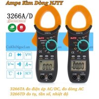 (CHÍNH HÃNG - BH 6 THÁNG) Ampe Kìm Dòng, Đồng Hồ Kẹp Đo Điện Vạn Năng NJTY 3266TA/TD