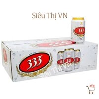 [Chính Hãng] Bia lon 333 - thùng 24 lon x 330ml bia tết có thẻ cào