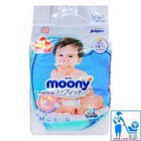 [CHÍNH HÃNG] Bỉm - Tã Dán Moony Size M64 (Cho bé 6-11kg)