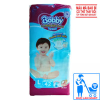 [CHÍNH HÃNG] Bỉm - Tã Dán Bobby Size L42 (Cho bé 9-13kg)