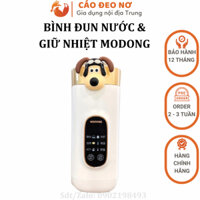 [Chính hãng] Bình giữ nhiệt, Đun Nước, Hâm Nước Siêu Tốc Di Động Modong 650ml lõi inox 316 - Cáo Đeo Nơ