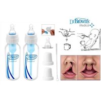 [CHÍNH HÃNG] Bình sữa Y tế 120-250ml chuyên dụng cho trẻ bú yếu, hở hàm ếch Dr.Brown's USA