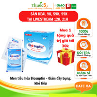 [CHÍNH HÃNG]  Biosuptin Men tiêu hóa Giảm Đầy Bụng, Khó Tiêu, Tiêu Chảy, Cải Thiện Rối Loạn Tiêu Hóa (hộp 25 gói x 1g)