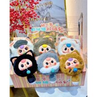 [Chính Hãng] Blindbox Móc Khoá Baby Three Bé Ba Mèo May Mắn , Mèo Thần Tài dạng túi khóa zipper kéo đựng vừa điện thoại