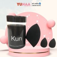 Chính hãng [Bộ 3 cái]Bông mút tán kem nền KUN siêu mềm -  Kèm 2 mút nhỏ đánh mắt