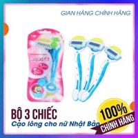 [CHÍNH HÃNG] Bộ 3 chiếc dao cạo lông cho nữ Nhật KAI Aquafit 5 Blade thép chống rỉ - BH 12 tháng 1 ĐỔI 1 by Katana