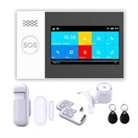 [Chính hãng] Bộ Báo Động Chống Trộm Qua WIFI + Sim GSM Màn Hình Màu Cảm Ứng SMARTZ GW05 - SIÊU THỊ THIẾT BỊ VIỄN THÔNG