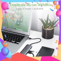 [CHÍNH HÃNG]  Bộ chia USB 3.0 ra 4 cổng UGREEN 50768 vỏ nhôm, dài 15cm, hỗ trợ đọc ổ cứng HDD, SSD lên tới 6TB