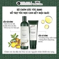 [Chính Hãng] Bộ dầu gội xả gừng Weilaiya giảm rụng kích mọc tóc hiệu quả, giảm dầu bết