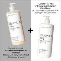 [Chính hãng] BỘ GỘI XẢ OLAPLEX SỐ 4 & SỐ 5 PHỤC HỒI TÓC KHÔ XƠ HƯ TỔN USA 1000ml, Olaplex 1000ml