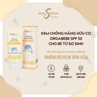 Chính hãng - Bộ Kem chống nắng hữu cơ và tẩy trang Orgabebe SPF 50 cho bé từ sơ sinh - Nội địa Hàn