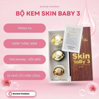 [CHÍNH HÃNG] Bộ kem skin baby 3 MH Beauty Spa, Nám mh giảm thâm nám, tàn nhang, đồi mồi, mụn, chống nắng