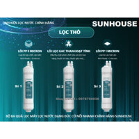 CHÍNH HÃNG - Bộ lỗi lọc nước đúc liền khối có nối nhanh số 123 Hãng Sunhouse