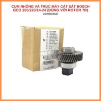 (Chính hãng) Bộ nhông và trục máy cắt sắt BOSCH GCO 200, GCO 220, GCO 14-24, 1609B03640 (Dùng cho rotor 7 Răng)