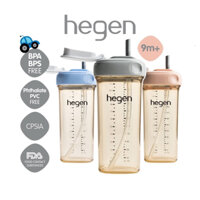 [CHÍNH HÃNG] Bộ Phụ Kiện Bao Gồm Nắp Và Ống Hút Bình Tập Hút Hegen/Phụ kiện cho bình tập uống Hegen có ống hút