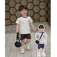 [CHÍNH HÃNG] Bộ quần áo cộc tay in họa tiết nổi bật năng động style Hàn Quốc cho bé trai BERNIE