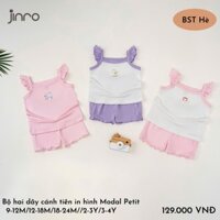 [CHÍNH HÃNG] Bộ quần áo hai dây cánh tiên in hình modal petit cho bé Jinro