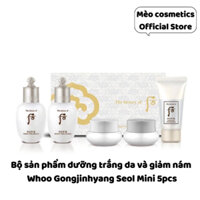 [CHÍNH HÃNG] Bộ sản phẩm dưỡng trắng da và giảm nám Whoo Gongjinhyang Seol Mini 5pcs