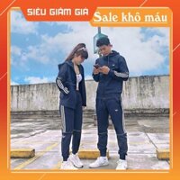 [CHÍNH H.ÃNG] BỘ THỂ THAO ADIDAS NAM NỮ ĐƯỜNG VIỀN NẶNG ĐỘNG