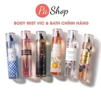 Chính hãng Body mist Bath And Body Works, Victoria Secret xịt thơm toàn thân hương nước hoa