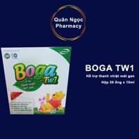 [CHÍNH HÃNG] BOGA TW1 hộp 20 ống bổ gan giúp thanh nhiệt mát gan, tăng cường chức năng gan