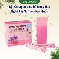 (CHÍNH HÃNG) Bột Collagen Lựu Đỏ Nhụy Hoa Nghệ Tây Saffron Pomegranate Collagen Prebiotics Vitamin