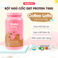 [CHÍNH HÃNG] Bột Ngũ Cốc Ăn Kiêng Thay Thế Bữa Ăn SHAKE BABY Protein Vị Cà Phê Latte Hỗ Trợ Giảm Cân