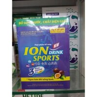 Chính Hãng) Bột Pha Bù Nước Điện Giải ION SPORTS DRINK Oresol Vị Chanh Leo Thơm Ngon Hộp 20 gói x 8g